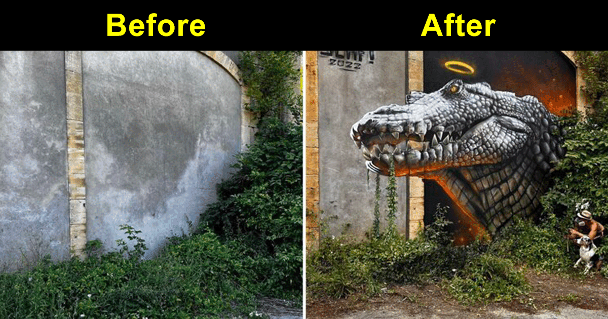 एक फ़्रेंच आर्टिस्ट द्वारा बनाई गईं ये 15 Wall Paintings दांतों तले उंगली दबाने पर मजबूर कर देंगी