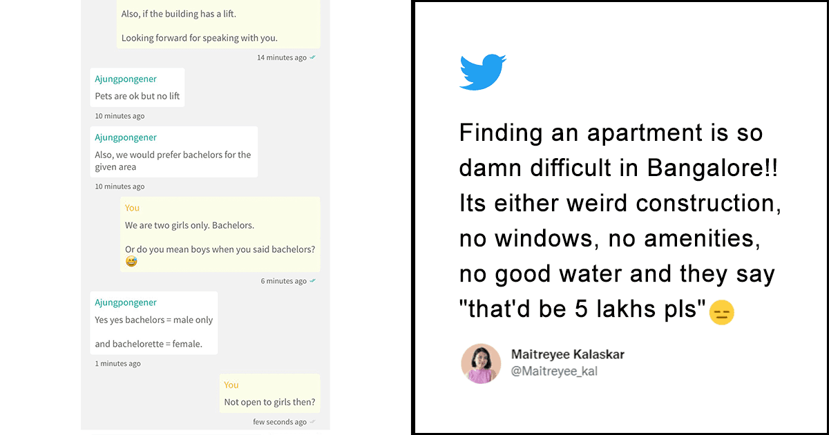 मकान मालिकों को Single Girls से दिक्कत क्या है, बेंगलुरु में घर खोज रही लड़की की Chat से समझें