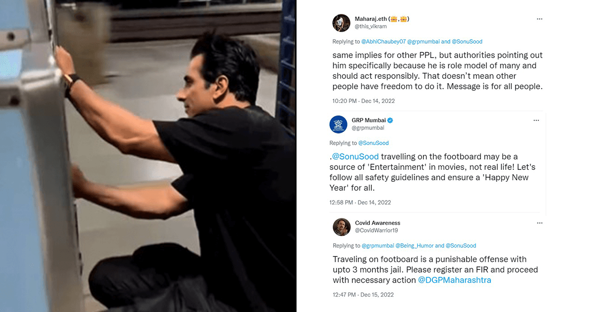 सोनू सूद ट्रेन के गेट पर बैठकर बाल लहराते आए नज़र, सोशल मीडिया यूज़र्स ने लगा दी क्लास