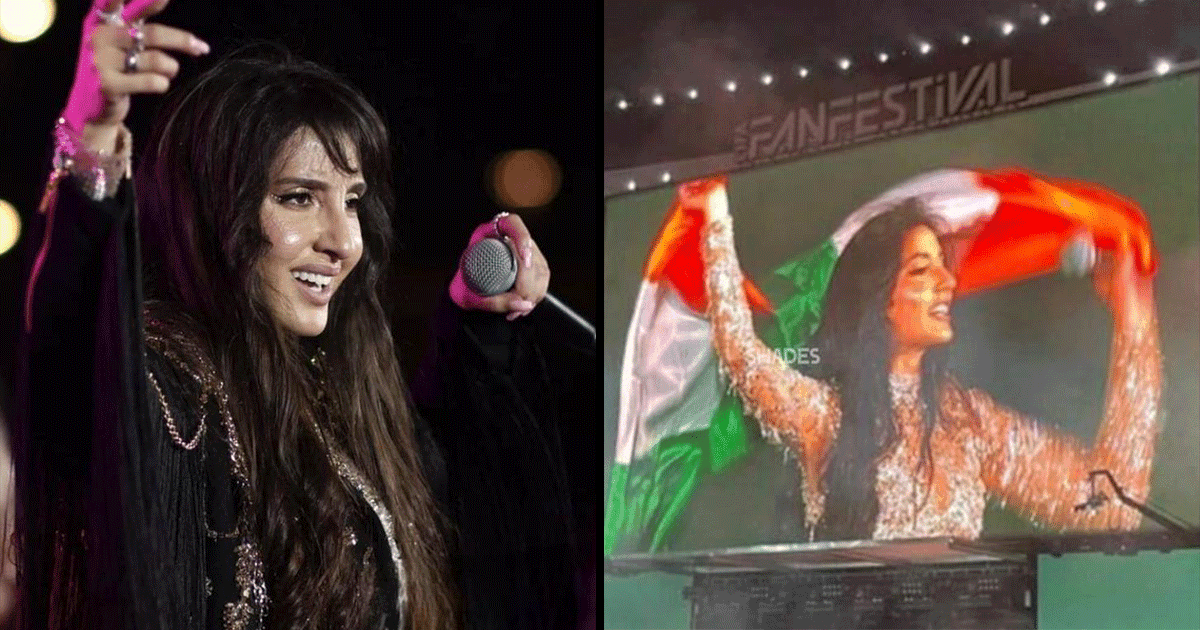 नोरा फ़तेही उल्टा तिरंगा फहराने को लेकर हुई ट्रोल, लोग बोले- “कोई झंडा पकड़ना सिखाओ इसे”