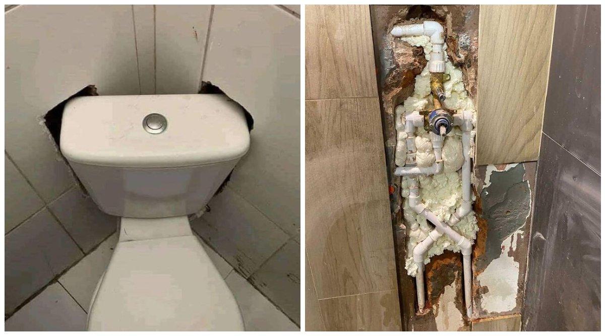 घर की मरम्मत की ये 20 बवाली तस्वीरें देखने के बाद बैठे-बैठे सिर चकरा सकता है