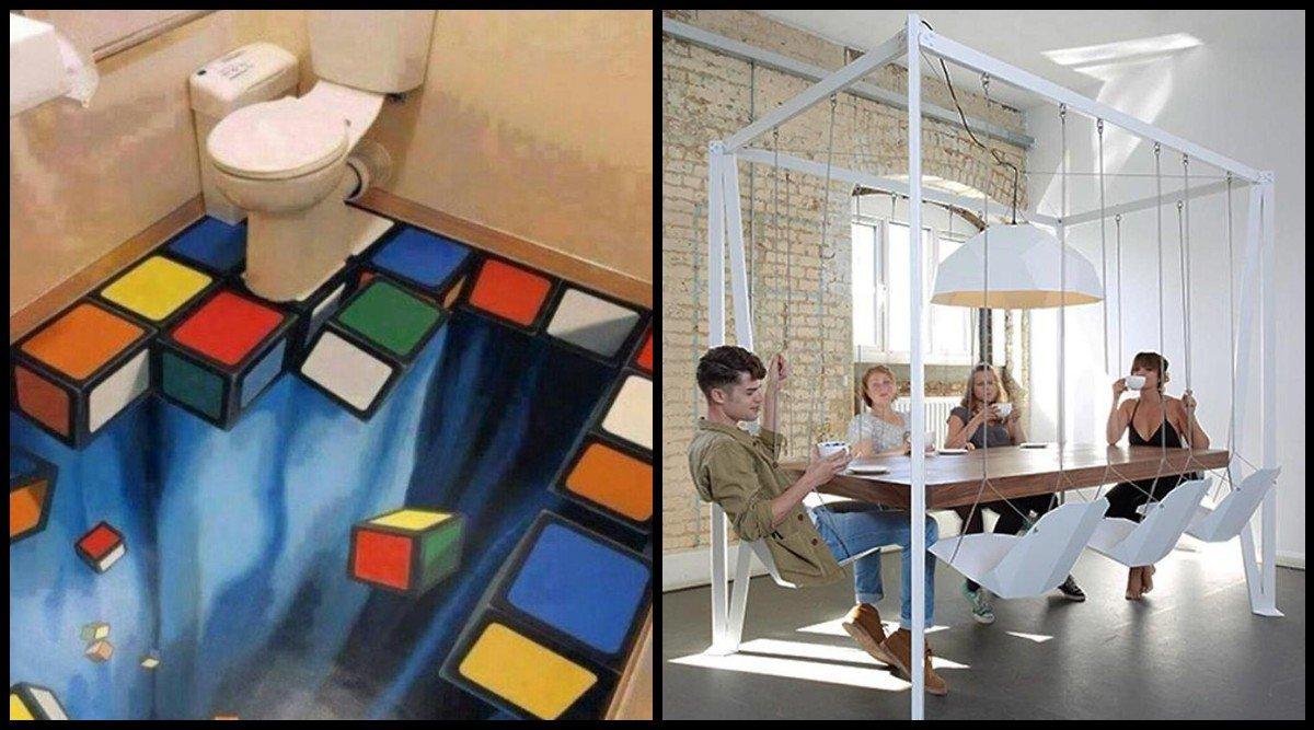 एक छोटे से Twist ने इन 15 बोरिंग घरों को बना डाला Entertaining, आप भी ले लीजिये कुछ मज़ेदार Ideas