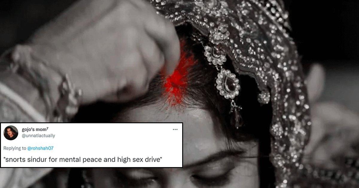 इन्फ्लुएंसर ने दावा किया कि सिंदूर से बढ़ती है सेक्स ड्राइव, लोगों ने दो चुटकी ट्रोल कर दिया