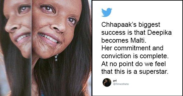 ‘छपाक’ की टिकट बुक करने से पहले इन 12 ट्वीट को आपको ज़रूर पढ़ना चाहिए