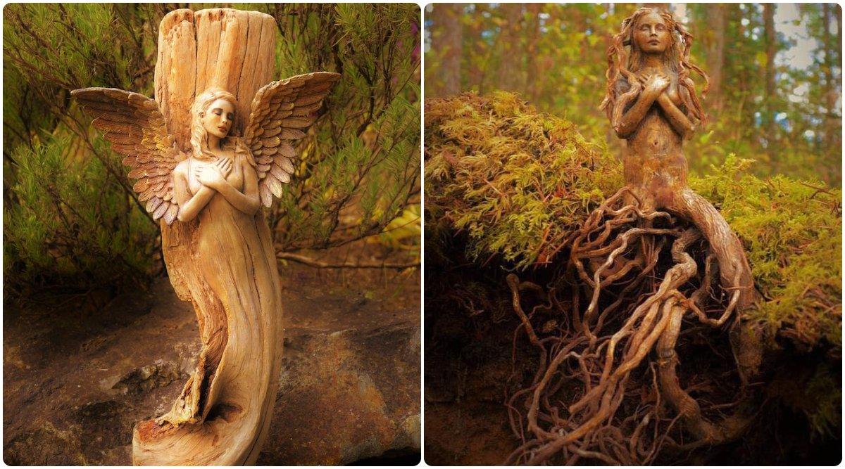 बेजान लकड़ियों में जान डालने में जुटी है एक आर्टिस्ट, इन 14 फ़ोटोज़ में देखिए इनकी अद्भुत कलाकारी