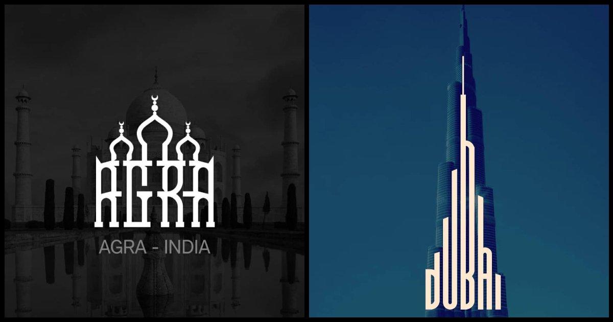Artist ने इन 15 शहरों के Famous Monuments से Inspire होके बनाया उस शहर का Logo, Font समझ आया?