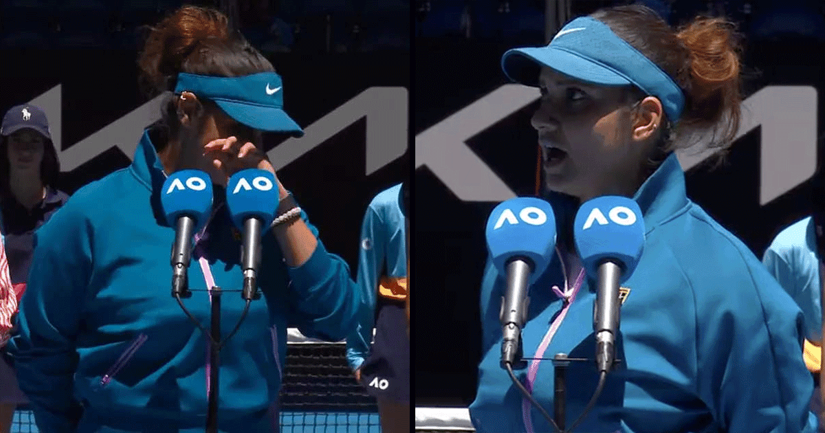 अपने टेनिस करियर के आख़िरी ‘ग्रैंड स्लैम’ मैच में हार के बाद झलके Sania Mirza के आंसू
