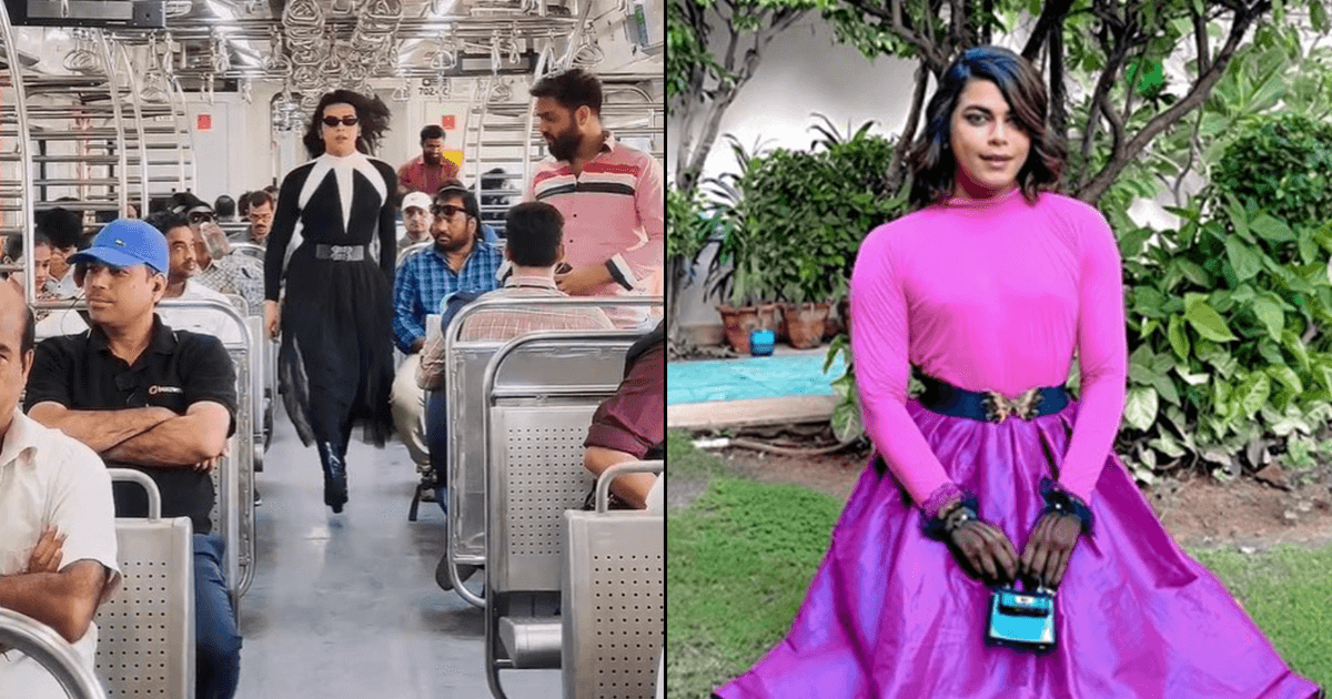 शिवम भारद्वाज: स्कर्ट पहन कर घूमता है ये लड़का, मुंबई लोकल में बिखेर रहा है अपने फ़ैशन का जलवा