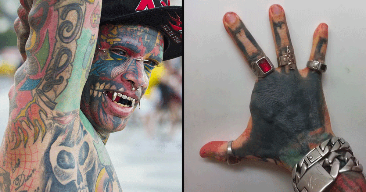 पहले जीभ के किए दो हिस्से और अब उंगली कटवा ली, इस शख़्स को Alien Devil बनने की अजीब सनक है