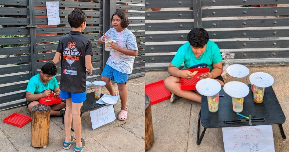 बेंगलुरु में बोर हो रहे ये बच्चे सड़कों पर बेच रहे नींबू पानी, डिस्काउंट स्कीम देख लोग हैरान