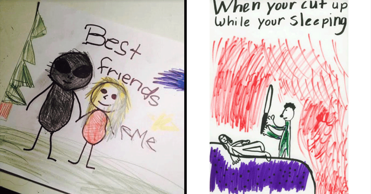 बच्चों की इन 20 ख़ौफ़नाक पेंटिंग्स को देख आप समझ जाएंगे, इनसे पंगा लेना ख़तरे से खाली नहीं