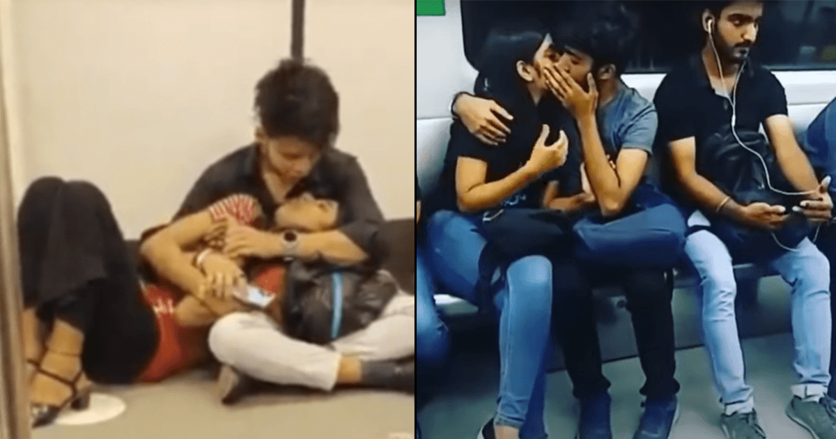 दिल्ली मेट्रो बना चलता-फिरता OYO, लोगों की अश्लील हरकतों के 7 Video देख लीजिए, शर्मा जाएंगे आप