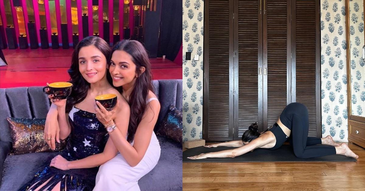 दीपिका ने अपने लेटेस्ट पोस्ट में फैंस से पूछा योगा पोज़ का नाम, आलिया के कमेंट ने लूट ली लाइमलाइट