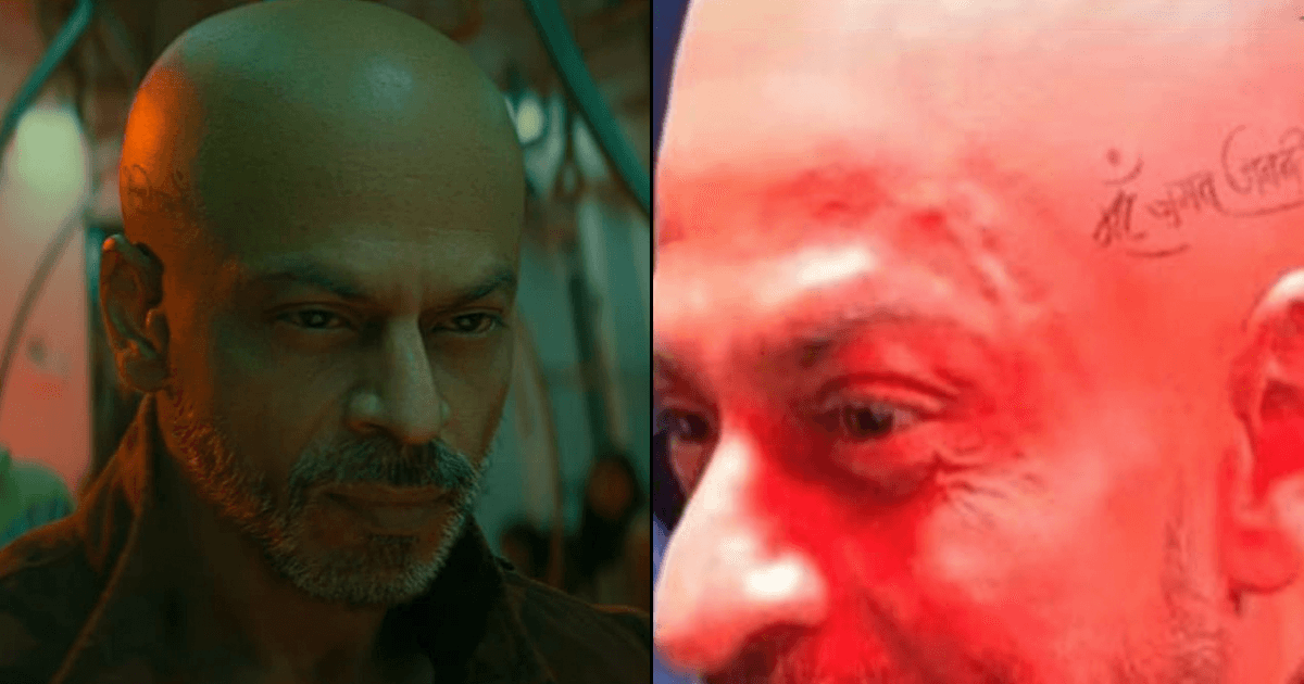 जवान: शाहरुख़ ख़ान के Bald Look से चौंकने वालों उनके सिर पर बने टैटू में क्या लिखा है, जान लो