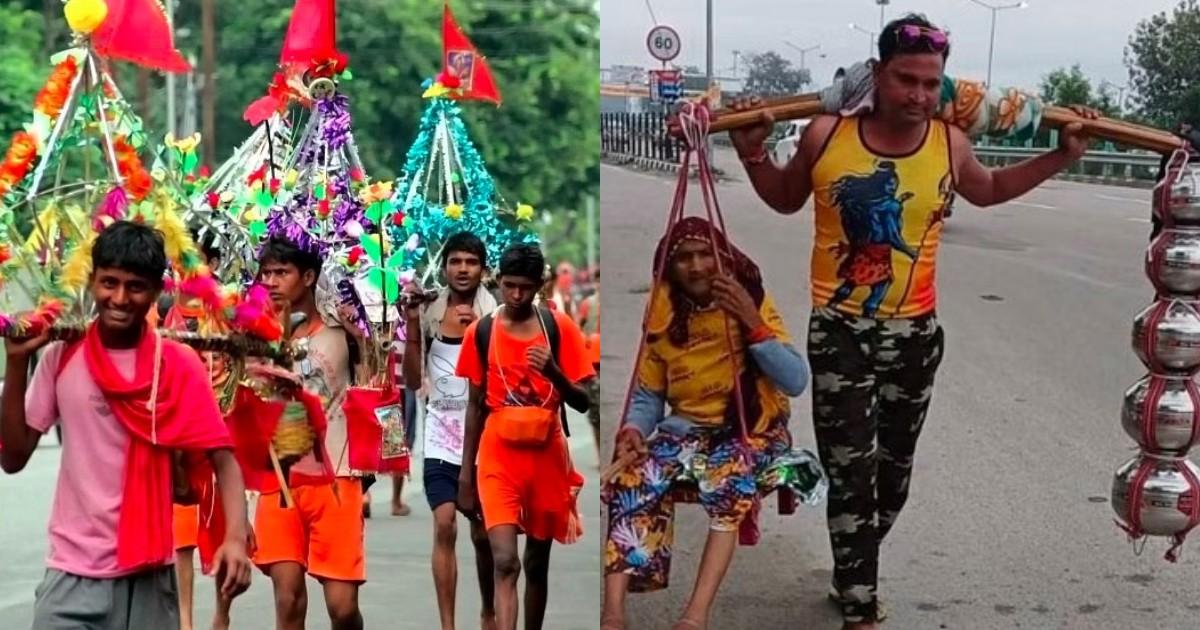 कलयुग के श्रवण कुमार: 100 साल की मां को कांवड़ यात्रा पर लेकर निकला ये शख्स, पैदल तय करेगा सफ़र