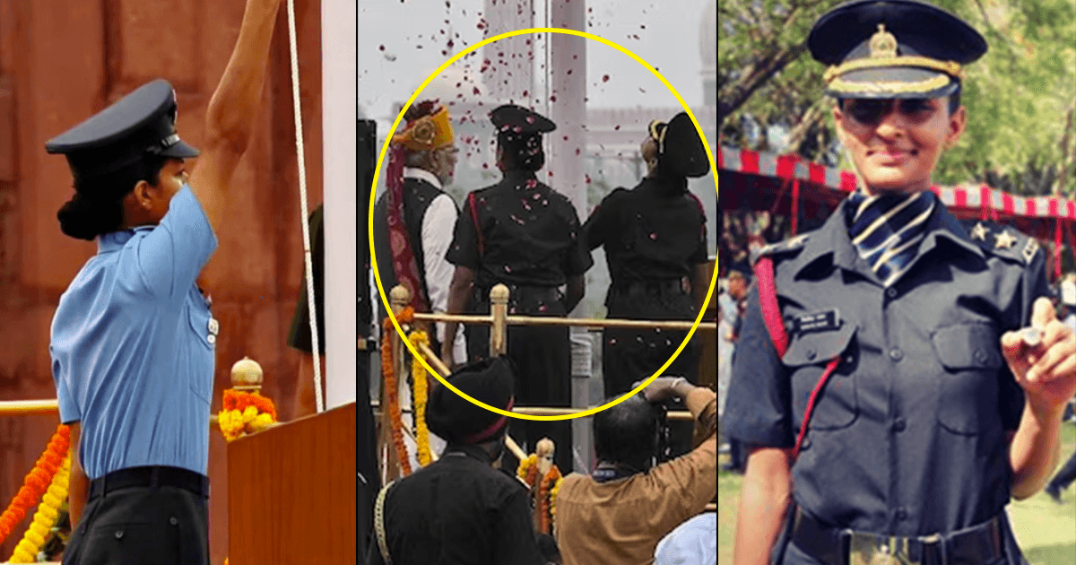 कौन हैं PM मोदी के साथ खड़ी ये दो महिला ऑफ़िसर, जिन्होंने PM के साथ तिरंगा फहराने में की मदद