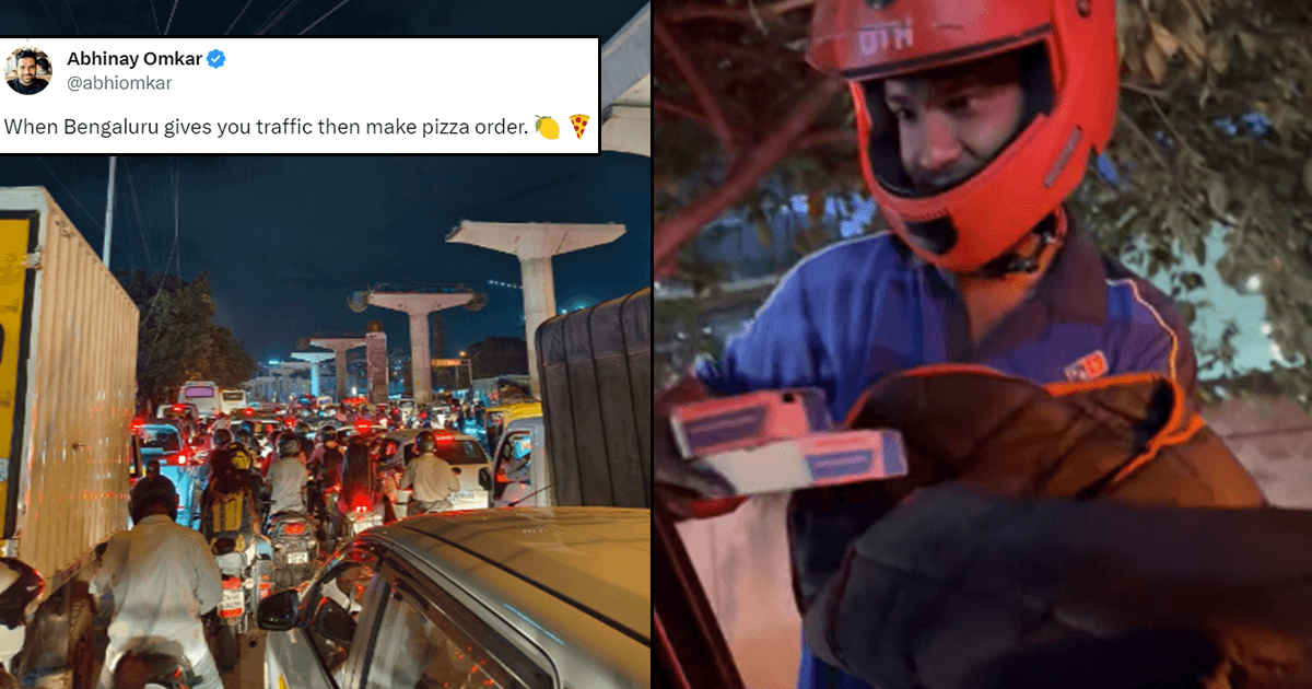 Bengaluru Traffic में फंसे शख़्स ने ऑर्डर किया Pizza, डिलीवरी बॉय ढूंढकर डिलीवर भी कर दिया