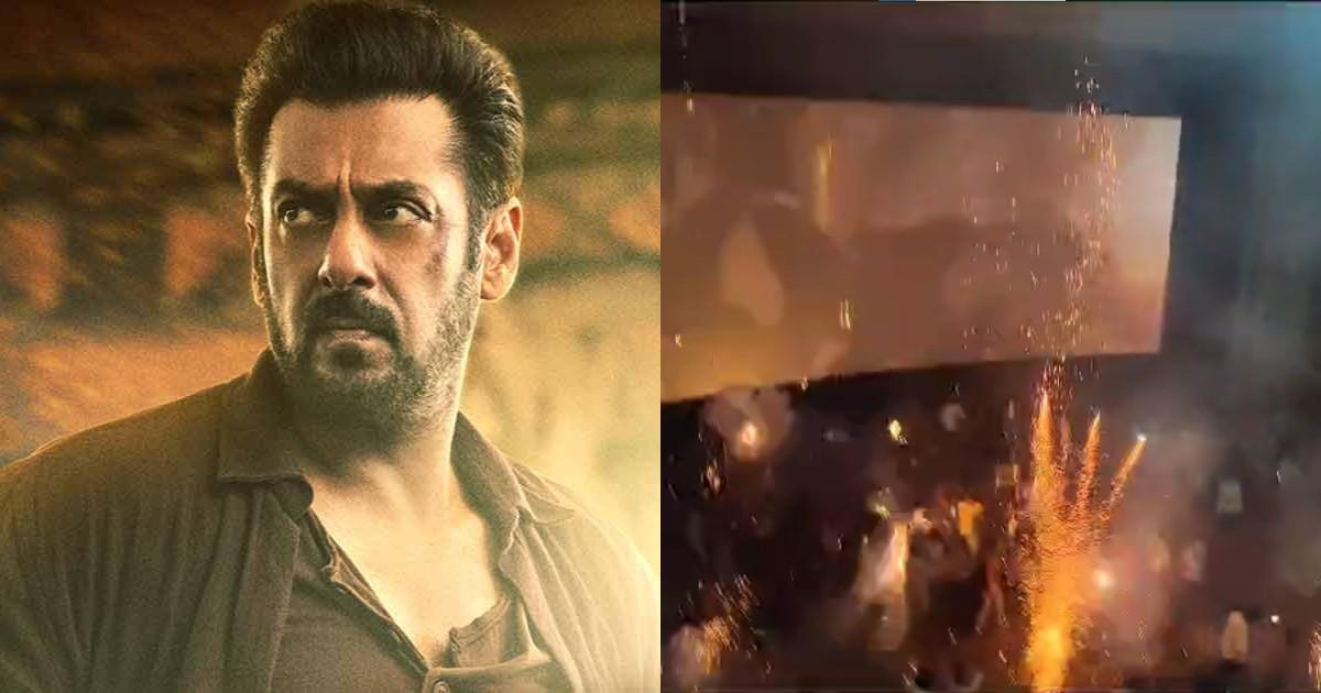 टाइगर-3 के शो के दौरान फैंस ने थिएटर में फोड़े पटाखे, सलमान ख़ान ने वीडियो देख दिया ये रिएक्शन