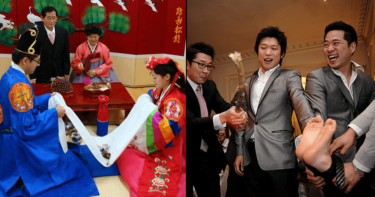 साउथ कोरिया की शादियों में है ‘दूल्हे की पिटाई’ का रिवाज़ और इसके बाद ही होती है विदाई