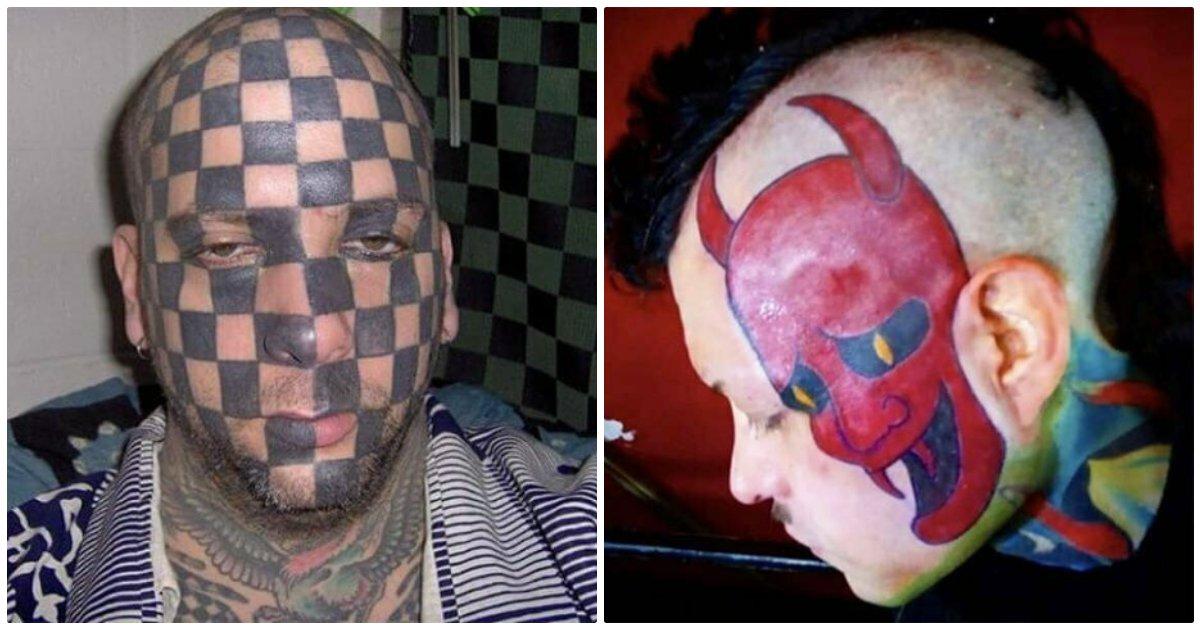 इन 20 लोगों की क़िस्मत ख़राब थी जो ये टैटू बनवाने निकल पड़े और अपना चेहरा ही बिगड़वा कर आ गए