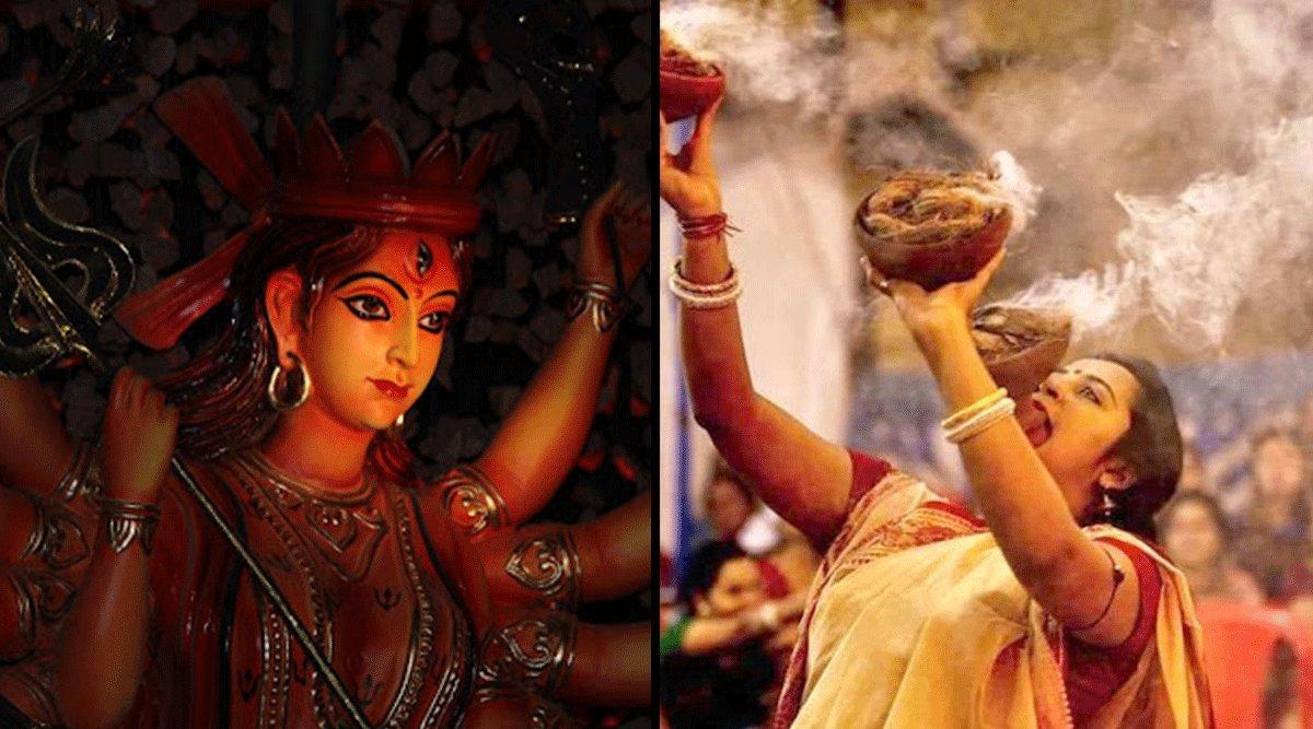 धुनुची डांस हो या सिंदूर खेला, दुर्गा पूजा का हर रंग समाया हुआ है इन 44 फ़ोटोज़ में