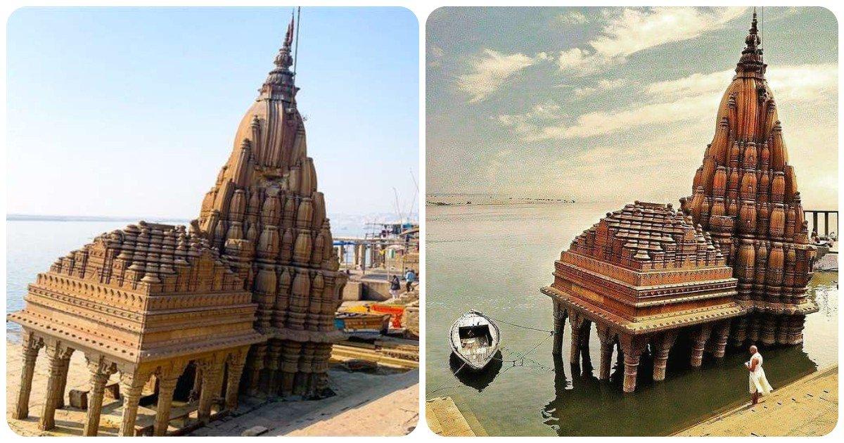 भारत का वो रहस्यमयी मंदिर जो सैकड़ों सालों से 9 डिग्री पर झुका है, 8 महीने रहता है पानी के अंदर