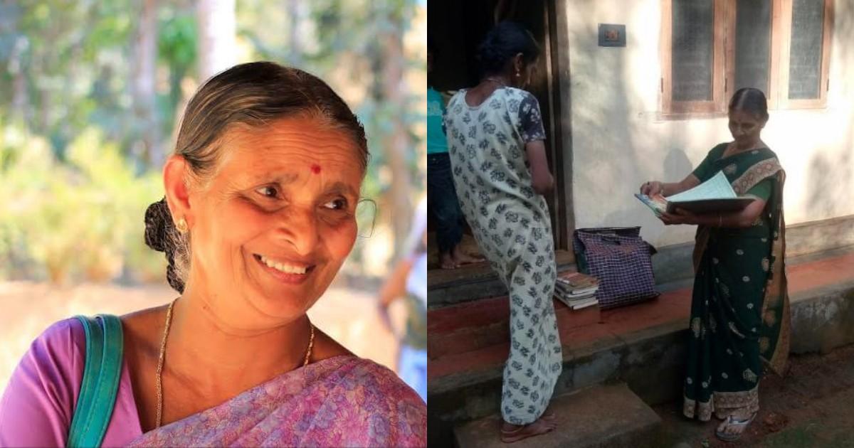 राधामणि: केरल की लाइब्रेरियन, जो पैदल चलकर रोज़ महिलाओं और बुज़ुर्गों को पहुंचाती हैं किताबें