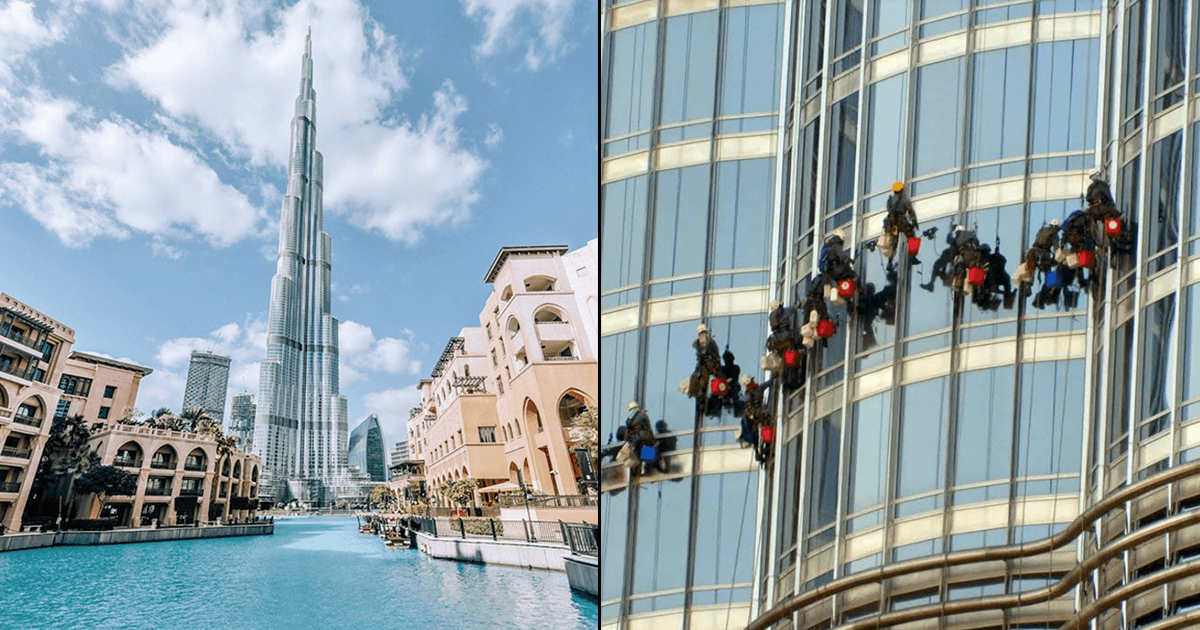 जानिए क्यों दुनिया की सबसे ऊंची इमारत दुबई की शान बुर्ज ख़लीफ़ा को धोने में लगता है 3 महीने का वक़्त