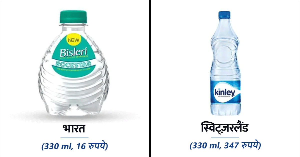 जानिए भारत समेत दुनिया के इन 18 देशों में पानी की ‘1 बोतल’ की क़ीमत कितनी है